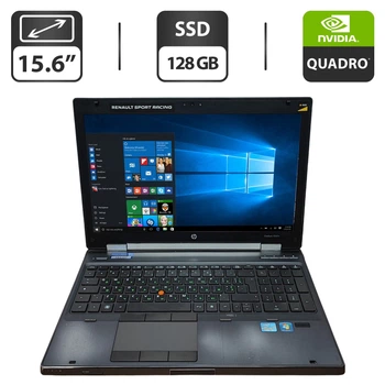 Ноутбук Б-класс HP EliteBook 8560w / 15.6" (1600x900) TN / Intel Core i5-2520M (2 (4) ядра по 2.5 - 3.2 GHz) / 8 GB DDR3 / 128 GB SSD / nVidia Quadro 2000M, 2 GB GDDR3, 128-bit / WebCam / DVD-ROM б/у