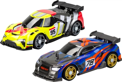Ігровий набір Silverlit Exost Build 2 Drive Duo Pack Race Set 20705 на радіокеруванні 2.4 ГГц Жовто-синій (4891813207054)