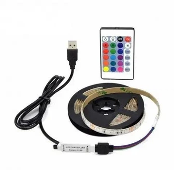 Светдіодна стрічка SMD 5050-RGB для підсвічування телевізора 2 м Різнобарвна, Неонова LED-підсвітка