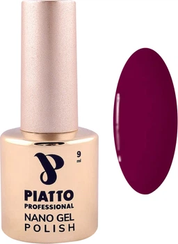 Гель-лак для ногтей Piatto Professional Nano Gel №036, для маникюра и педикюра, фуксия, 9 мл