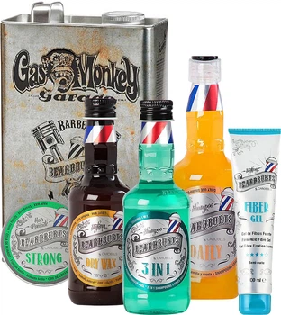 Набор мужской для ухода за волосами и укладки Beardburys Shine Style Kit Gas Monkey (5 предметов)