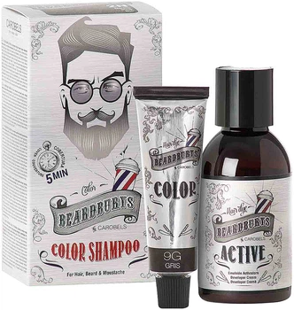 Набор для окрашивания 9G (серый) для волос, бороды и усов (30мл/45мл) Beardburys