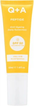 Крем для обличчя сонцезахисний антивіковий SPF50 Q+A Peptide Anti-Ageing Daily Sunscreen, 50 мл