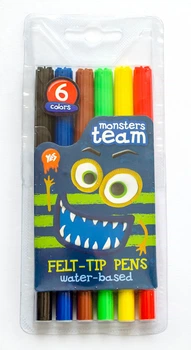 Фломастери YES 6 кольорів "Monsters"