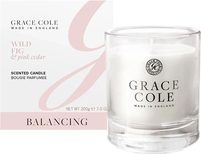 Свічка ароматизована Wild Fig & Pink Cedarr Grace Cole, 200 г