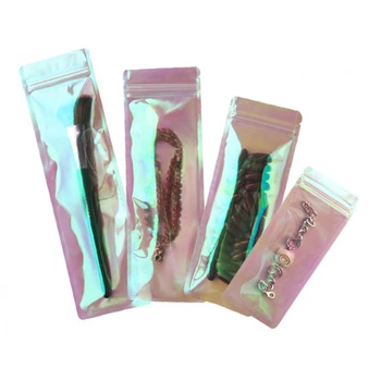 Пакет-саше блискучий для пакування, із Zip-Lock замком, 8*23 см, 10 шт