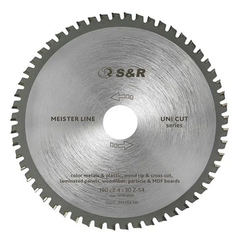 Диск пильный S&R Meister UniCut 190x30x2,4 мм (243054190)