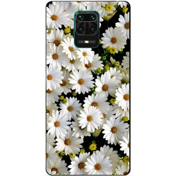 Чехол силиконовый бампер Candy для Xiaomi Redmi Note 9 Pro с рисунком Ромашки цветы
