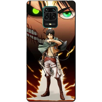 Чохол силіконовий бампер Candy для Xiaomi Redmi Note 9 Pro з малюнком Атака Титанів Attack on Titan