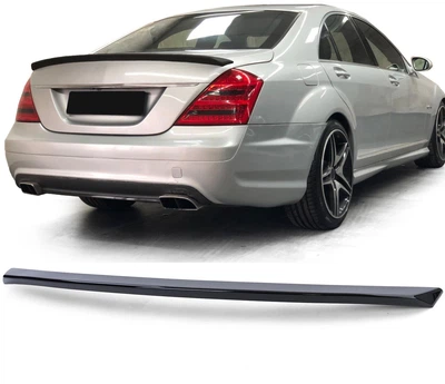 Спойлер Mercedes W221 чорний глянсовий ABS-пластик