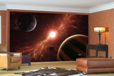 3D Фото Обои PHOTODECOR "Планеты на солнце"
