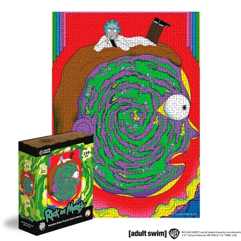 Деревянный пазл-лабиринт Woods Story Rick & Morty™ Глубины сознания Рика XXL