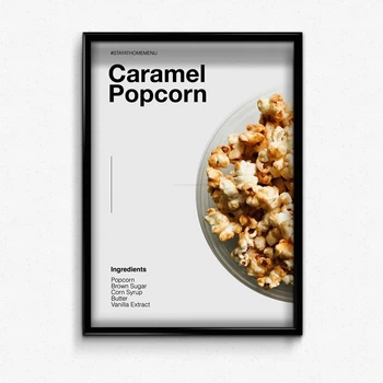 Постер в рамке popcorn А4
