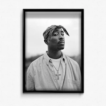 Постер в рамке old school 2pac bandana А4
