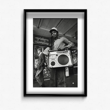 Постер в рамке old school boom box 2 А4