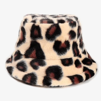 Модна стильна тепла хутряна панама Honey Fashion Accessories One Size бежевий (13-66)