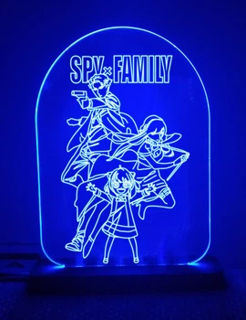 3D світильник-нічник Zayaka SPY x FAMILY Аnime Сім'я шпигуна / Шпигун та сім'я Серіал Синій 2801