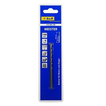 Сверло по бетону S&R Meister 6x100 мм(216006100)