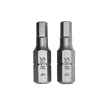 Биты S&R Hex4 x 25 мм 2 шт (152050105)
