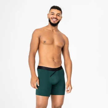 Труси боксери чоловічі бавовняні, Anatomic Long 2.0, Black Series, темно-зелений XL BST140-13