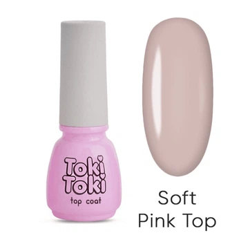 Топ для нігтів без липкого шару (рожевий) Soft Pink Top Toki Toki 5 мл