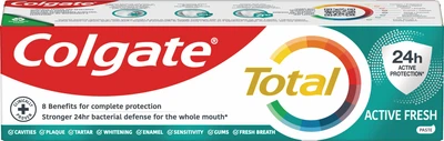 Зубна паста Colgate Total Active Freshness Антибактеріальна Багатофункціональна 75 мл (8718951226838)