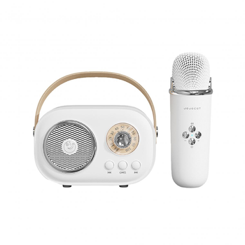 Портативная колонка с микрофоном Platinum C-20 BT/TF/USB/FM с технологией Bluetooth, влагозащищенная 5 Вт. Белый