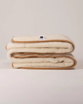 Ковдра Woollen 180х200 із вовни Мериносу (Woolmark) особливо тепла