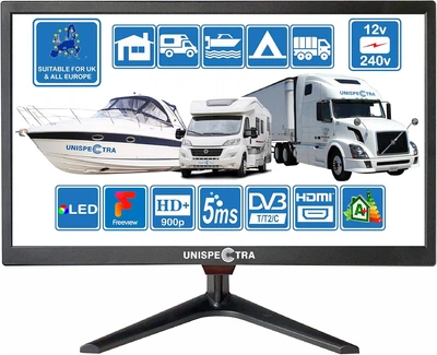Телевізор 20" Unispectra 20T2M1 HD+ LED 60 Гц Чорний Б/В