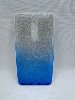 Силиконовый чехол Fashion Case Gradient для Xiaomi Redmi Note 4x / Redmi Note 4 Голубой
