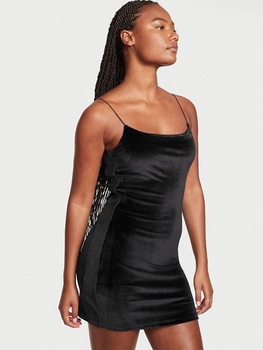 Сукня жіноча Victoria's Secret Ribbed Velour Cami Dress S Чорний (26603251)