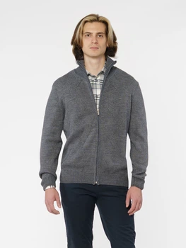 Кофта чоловіча сіра Arber Zipper-cardigan N-MTR-16 S зріст 4 сірий (M10.31.12.431)