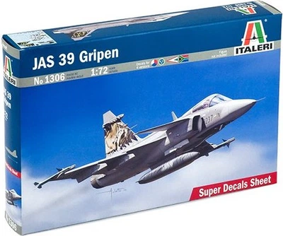 Сборная модель 1/72 самолет JAS 39 Gripen Italeri 1306