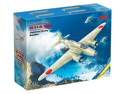 Сборная модель ICM Ki-21-Ib "Sally", японский тяжелый бомбардировщик 72203