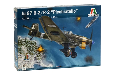Збірна модель 1/48 гвинтового літака JU 87 B-2/R-2 Stuka "Picchiatello" Italeri 2769