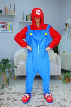 Пижама Кигуруми My Kigu Мужская Super Mario Супер Марио Синий размер XL 175-185 см (21108411)