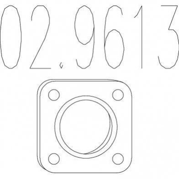 Прокладки вихлопної системи MTS 02.9613 Peugeot 206, Partner, 207, 306, 307; Citroen C3, Berlingo, Xsara, C2 170925