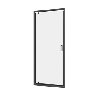Двері душові скляні AVKO Glass RDJ29 Black 1 секція 190 х 90 см