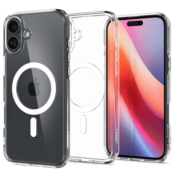 Чехол Spigen Ultra Hybrid Mag для iPhone 16 White (ACS08205)