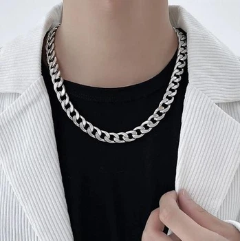 Цепочка панцирная 8,5 мм из нержавеющей стали Stainless steel