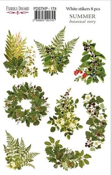 Набір наклейок для планерів Фабрика Декору Summer Botanical Story, #174, 1 аркуш, FDSTKP-174