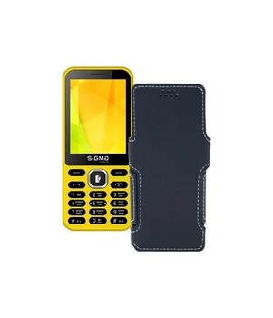 Чохол-книжка з екошкіри для телефону Sigma X-treme 31 Power Чорний матовий
