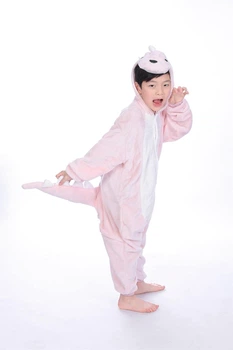 Пижама кигуруми Kigurumi для мальчика Крокодил Динозавр Розовый на рост 120-130 см (202142)