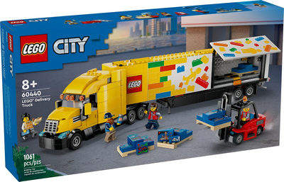 Zestaw klocków LEGO City: Żółta ciężarówka dostawcza 1061 element (60440)