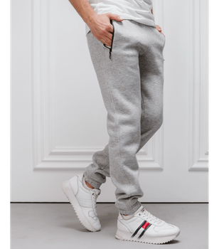 Теплые спортивные штаны на евроманжетах - HECTOR - 30672 - XXL - Светло-серый