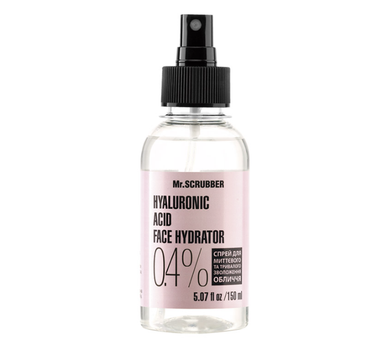 Спрей для зволоження обличчя Hyaluronic instant face hydrator 0,4% Mr.SCRUBBER 150 мл