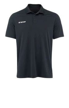 Поло CCM Team Polo SR Black взрослое Размер M Polo-Black-SR-M
