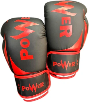 Перчатки боксерские Power 10 унций красные