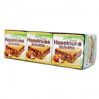 Вафлі Excelsior haselnuss schnitte з горіхом 250 г