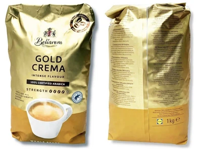 Кава в зернах Bellarom Gold Crema Intense Flavour 100 арабіка інтенсивний смак 1кг